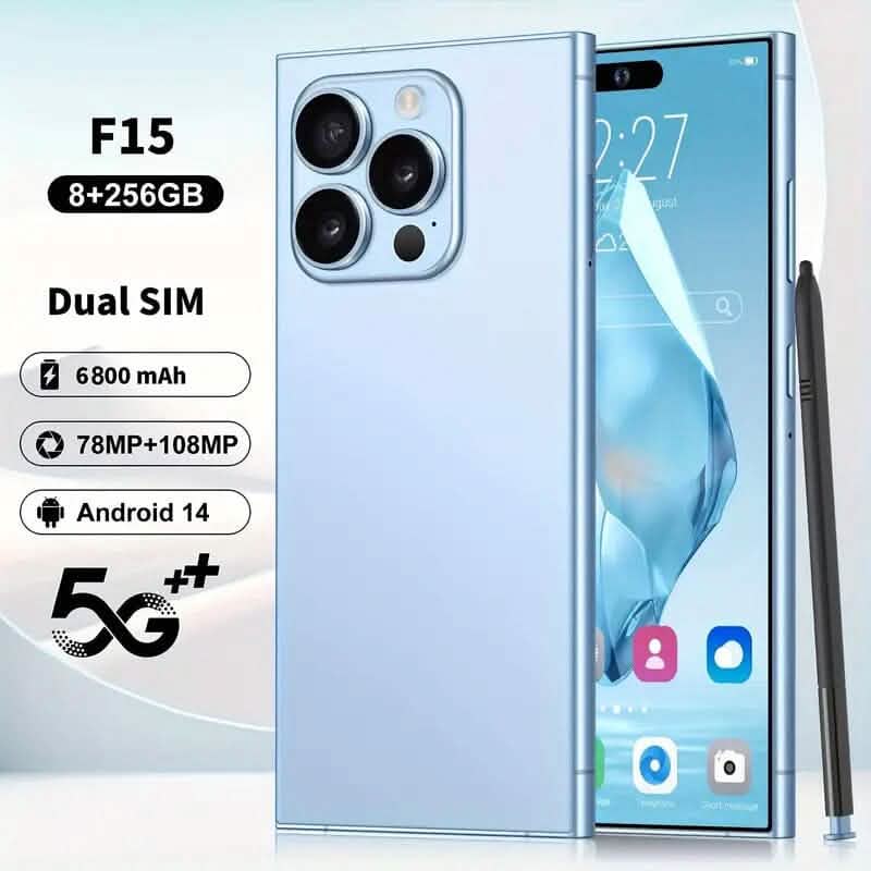 Smartphone débloqué Ultra 8 Go 256 Go double SIM 5G avec appareils photo 78 MP + 108 MP