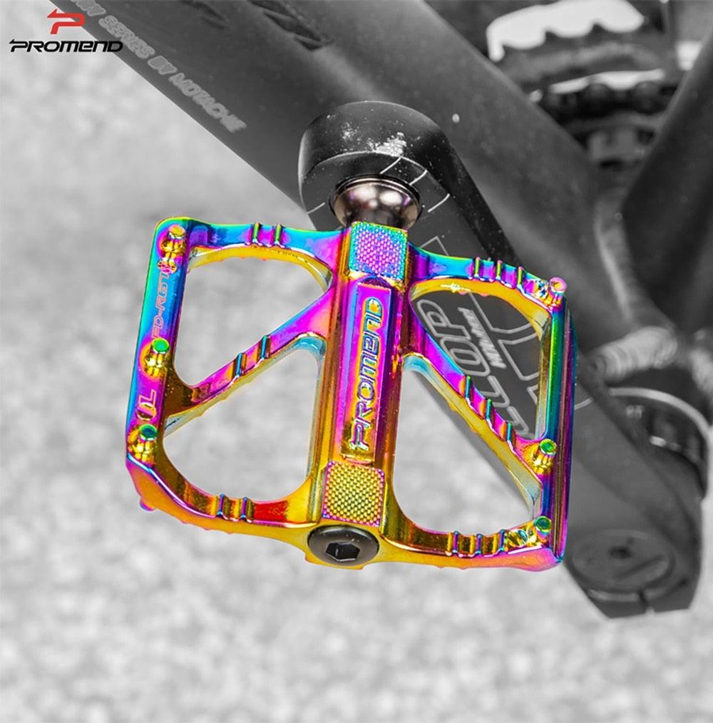 Pédale de vélo ultralégère à 3 roulements, pédale antidérapante, roulement à dégagement rapide en alliage d'aluminium, accessoires de vélo, pédales de VTT antidérapantes, légères, en alliage d'aluminium avec roulement étanche pour vélo de route et VTT