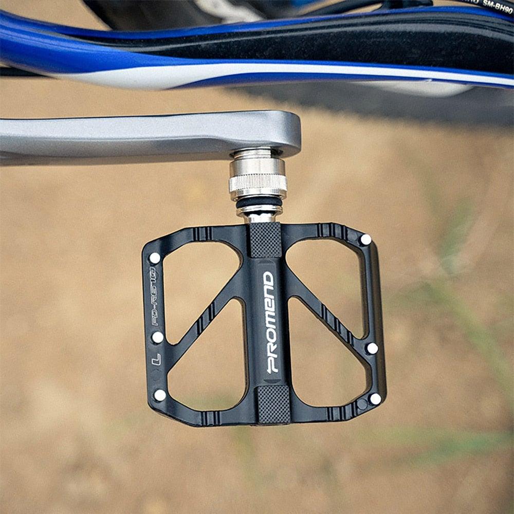 Pédale de vélo ultralégère à 3 roulements, pédale antidérapante, roulement à dégagement rapide en alliage d'aluminium, accessoires de vélo, pédales de VTT antidérapantes, légères, en alliage d'aluminium avec roulement étanche pour vélo de route et VTT