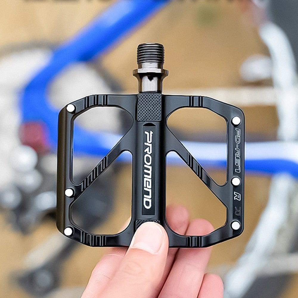 Pédale de vélo ultralégère à 3 roulements, pédale antidérapante, roulement à dégagement rapide en alliage d'aluminium, accessoires de vélo, pédales de VTT antidérapantes, légères, en alliage d'aluminium avec roulement étanche pour vélo de route et VTT