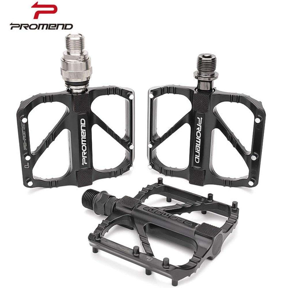 Pédale de vélo ultralégère à 3 roulements, pédale antidérapante, roulement à dégagement rapide en alliage d'aluminium, accessoires de vélo, pédales de VTT antidérapantes, légères, en alliage d'aluminium avec roulement étanche pour vélo de route et VTT