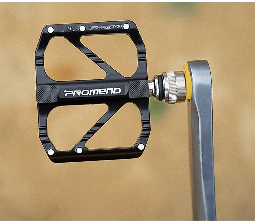 Pédale de vélo ultralégère à 3 roulements, pédale antidérapante, roulement à dégagement rapide en alliage d'aluminium, accessoires de vélo, pédales de VTT antidérapantes, légères, en alliage d'aluminium avec roulement étanche pour vélo de route et VTT