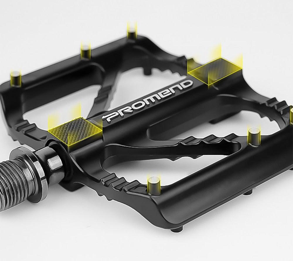 Pédale de vélo ultralégère à 3 roulements, pédale antidérapante, roulement à dégagement rapide en alliage d'aluminium, accessoires de vélo, pédales de VTT antidérapantes, légères, en alliage d'aluminium avec roulement étanche pour vélo de route et VTT