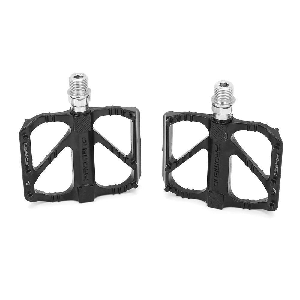 Pédales de vélo ultralégères avec 3 roulements DU, plateforme en alliage d'aluminium antidérapante, dégagement rapide pour VTT et vélo de route, accessoires de vélo, pédales de VTT légères en aluminium avec 3 roulements pour vélo de route