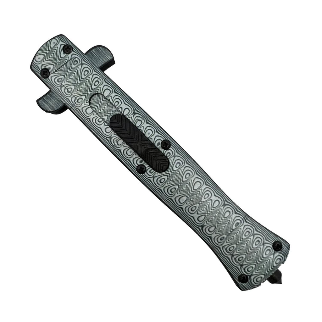 Lot de 2 : Couteau stiletto automatique Ultralite ABS à ouverture frontale