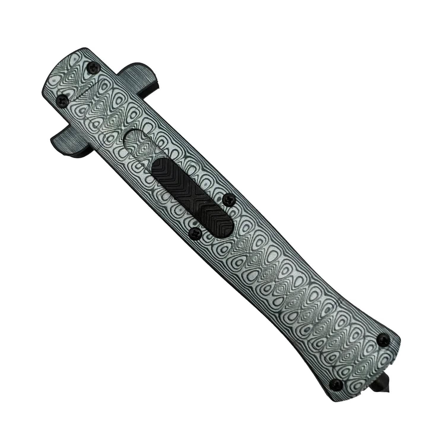 Lot de 2 : Couteau stiletto automatique Ultralite ABS à ouverture frontale