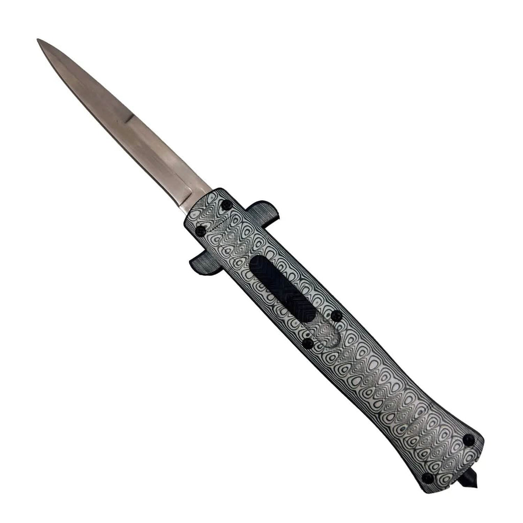 Lot de 2 : Couteau stiletto automatique Ultralite ABS à ouverture frontale