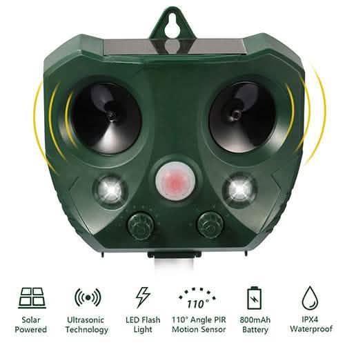Répulsif Solaire Ultrason Animaux