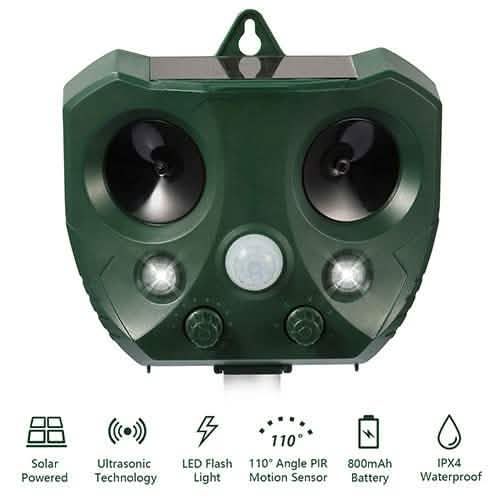 Répulsif Solaire Ultrason Animaux