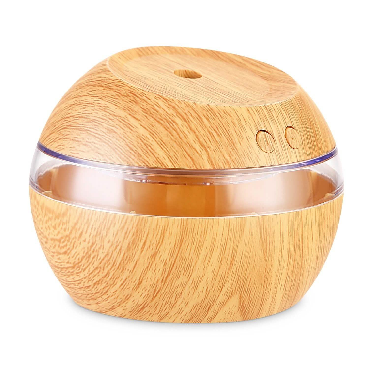 Diffuseur d'Huiles Essentielles à Ultrasons Grain de Bois