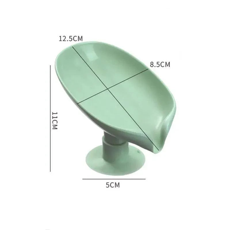 Boîte à savon unique en forme de feuille, porte-savon égouttoir, accessoires de salle de bain, boîte à savon de lessive, fournitures de salle de bain, gadgets.