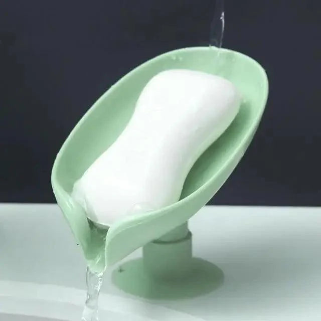Boîte à savon unique en forme de feuille, porte-savon égouttoir, accessoires de salle de bain, boîte à savon de lessive, fournitures de salle de bain, gadgets.