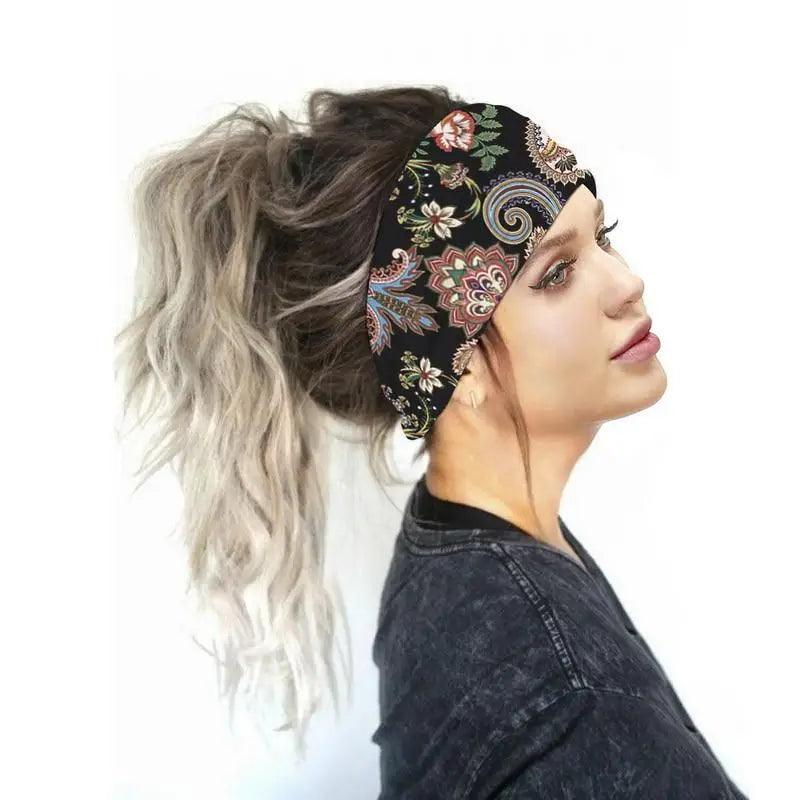 Bandeaux d'été uniques pour femmes, imprimé, style croisé, turbans, bandanas, accessoires pour cheveux, écharpes, couvre-chefs, cadeau