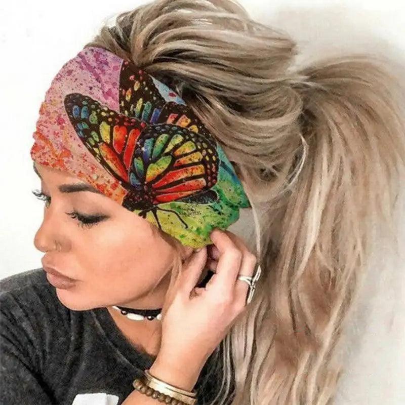 Bandeaux d'été uniques pour femmes, imprimé, style croisé, turbans, bandanas, accessoires pour cheveux, écharpes, couvre-chefs, cadeau