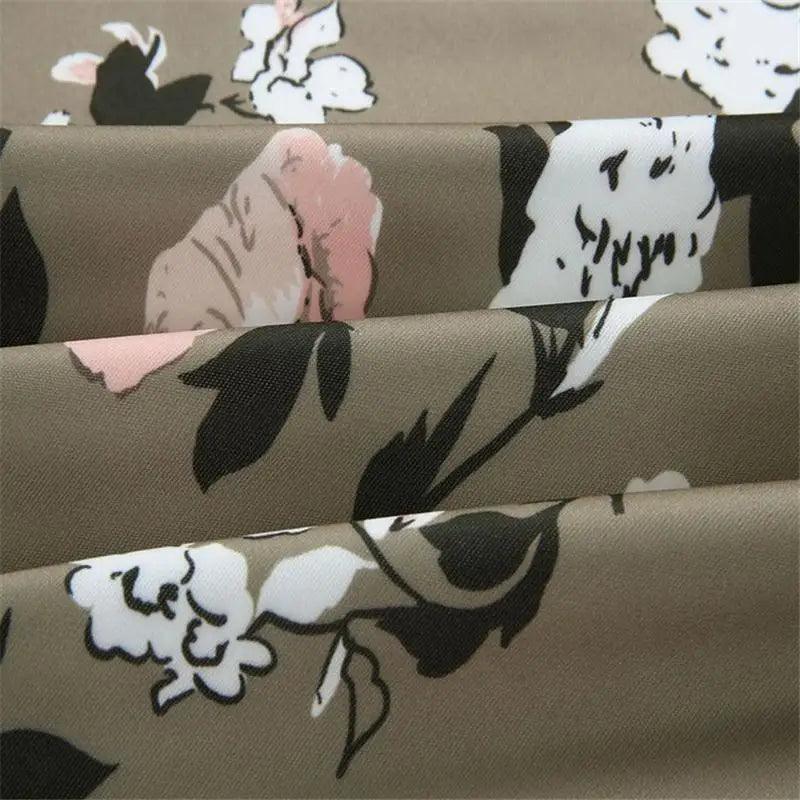 Blousons Femme Design Nature Unique Imprimé Floral Fermeture Éclair Bomber Manteaux Printemps Manches Longues Courts Fins Slim Décontractés Poches Motard
