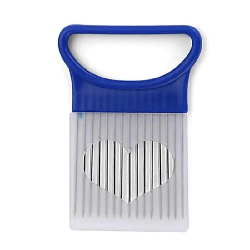 Style unique 1PC Aiguille à oignon en acier inoxydable Support à oignon Manuel Coupe-fruits et légumes simple Trancheuse à pommes de terre Outil de cuisine Accessoires de bar