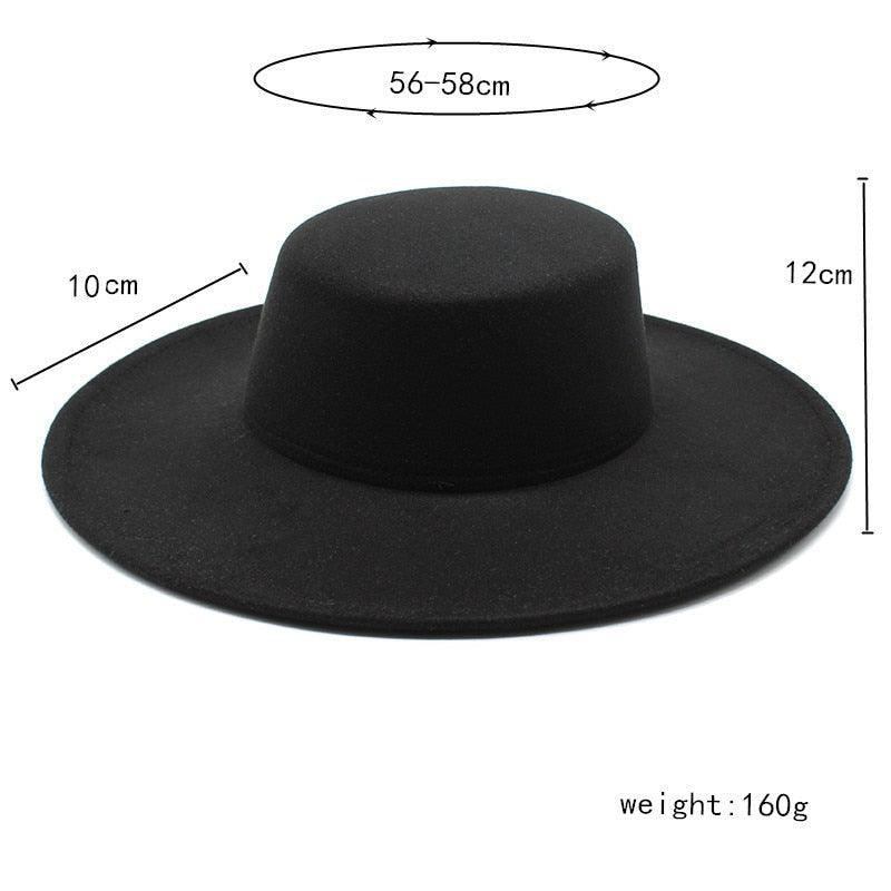 Chapeaux Fedora Style Unique pour Femmes Rétro Nouveau Chapeau à Bords Larges Tendance pour Fête d'Été Chapeau Fedora Grande Taille Chapeaux de Mariage de Luxe Chapeau Haut Plat