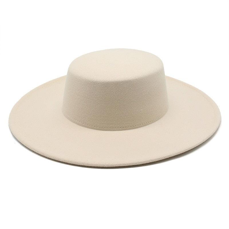 Chapeaux Fedora Style Unique pour Femmes Rétro Nouveau Chapeau à Bords Larges Tendance pour Fête d'Été Chapeau Fedora Grande Taille Chapeaux de Mariage de Luxe Chapeau Haut Plat