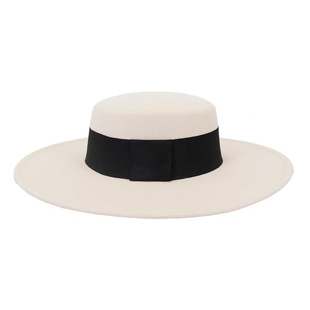 Chapeaux Fedora Style Unique pour Femmes Rétro Nouveau Chapeau à Bords Larges Tendance pour Fête d'Été Chapeau Fedora Grande Taille Chapeaux de Mariage de Luxe Chapeau Haut Plat