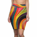 Jupe pour femme - Jupe multicolore à motifs abstraits en spirale