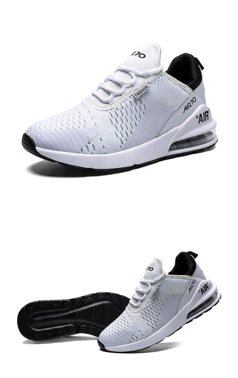 Chaussures de course unisexe à coussin d'air Baskets pour hommes Chaussures de sport légères et respirantes Entraînement Jogging Soutien de la voûte plantaire Chaussures de tennis Baskets à coussin d'air respirantes pour l'entraînement en salle de sport