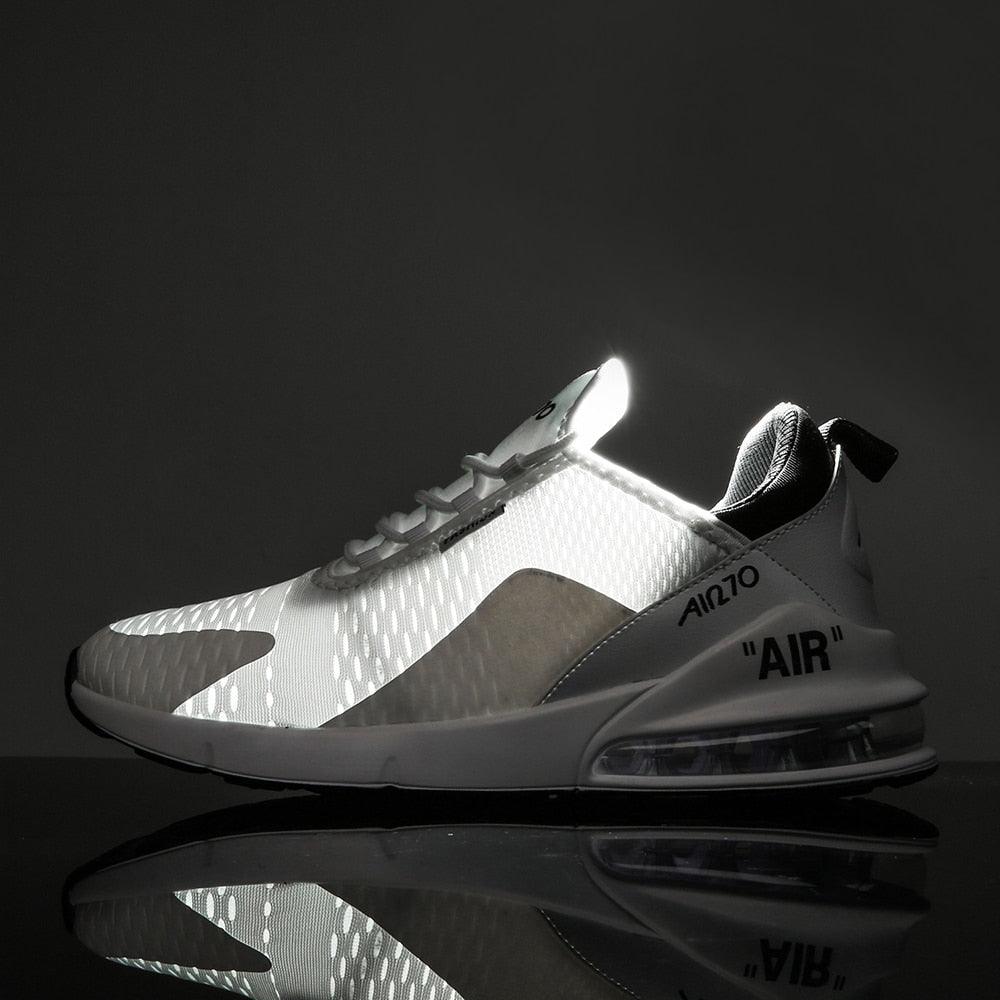 Chaussures de course unisexe à coussin d'air Baskets pour hommes Chaussures de sport légères et respirantes Entraînement Jogging Soutien de la voûte plantaire Chaussures de tennis Baskets à coussin d'air respirantes pour l'entraînement en salle de sport