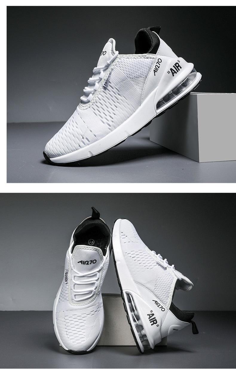 Chaussures de course unisexe à coussin d'air Baskets pour hommes Chaussures de sport légères et respirantes Entraînement Jogging Soutien de la voûte plantaire Chaussures de tennis Baskets à coussin d'air respirantes pour l'entraînement en salle de sport
