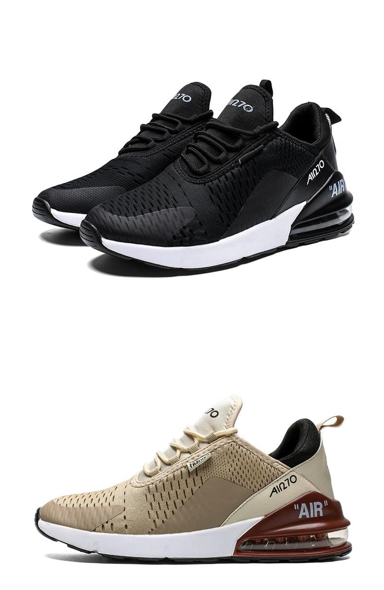 Chaussures de course unisexe à coussin d'air Baskets pour hommes Chaussures de sport légères et respirantes Entraînement Jogging Soutien de la voûte plantaire Chaussures de tennis Baskets à coussin d'air respirantes pour l'entraînement en salle de sport