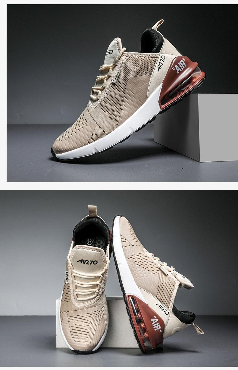Chaussures de course unisexe à coussin d'air Baskets pour hommes Chaussures de sport légères et respirantes Entraînement Jogging Soutien de la voûte plantaire Chaussures de tennis Baskets à coussin d'air respirantes pour l'entraînement en salle de sport