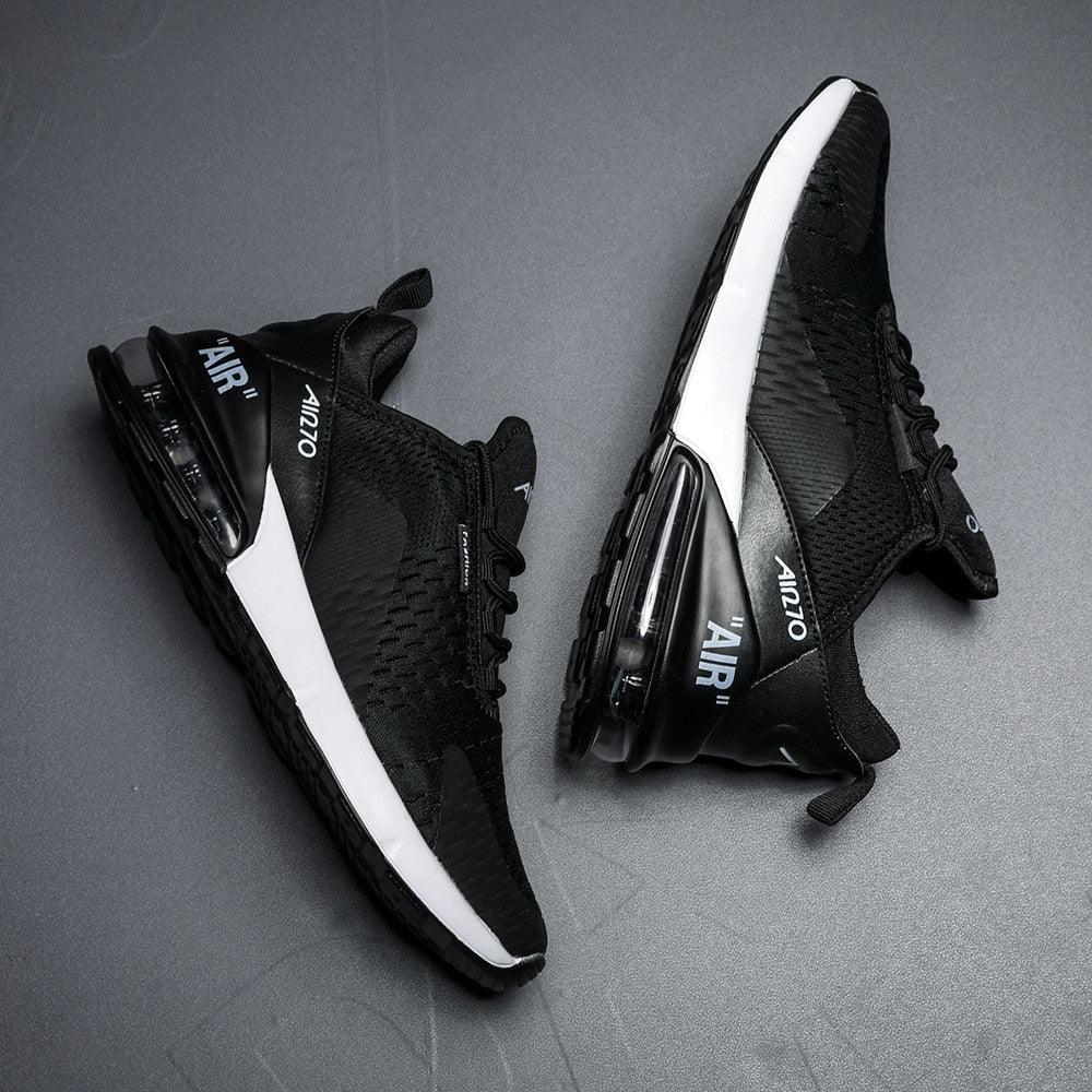 Chaussures de course unisexe à coussin d'air Baskets pour hommes Chaussures de sport légères et respirantes Entraînement Jogging Soutien de la voûte plantaire Chaussures de tennis Baskets à coussin d'air respirantes pour l'entraînement en salle de sport