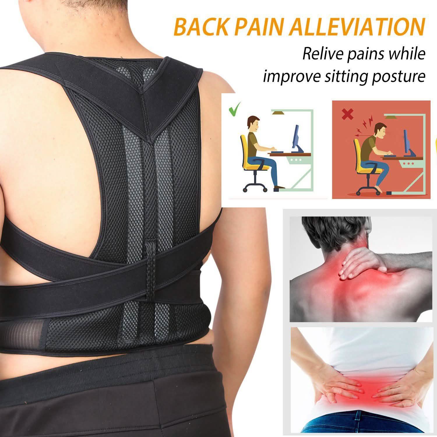 Correcteur de posture unisexe pour le dos