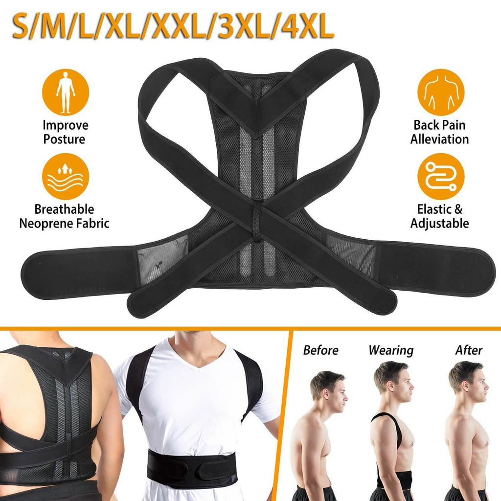 Correcteur de posture unisexe pour le dos