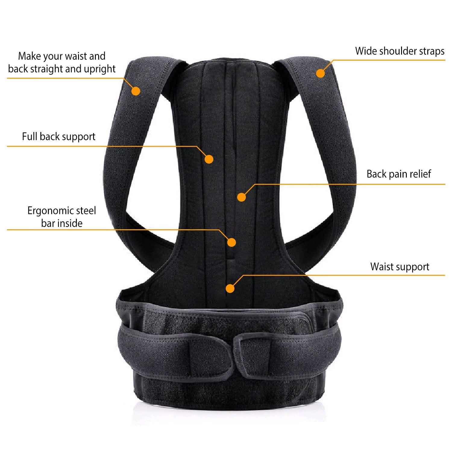 Correcteur de posture unisexe pour le dos