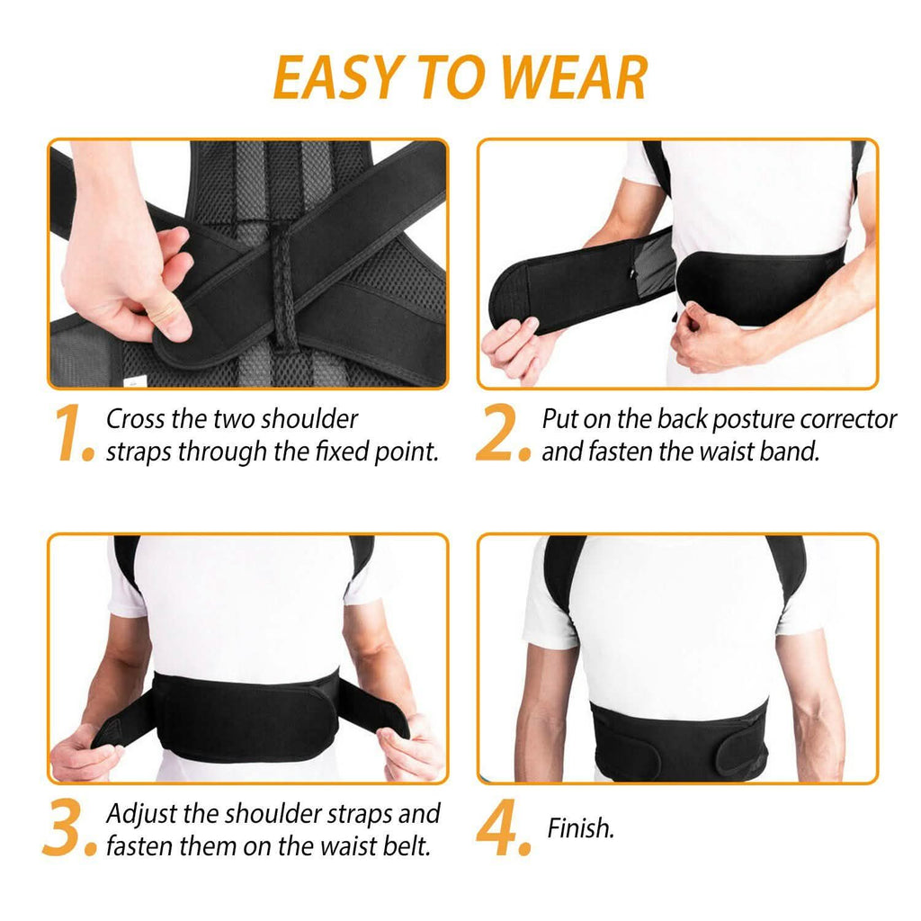 Correcteur de posture unisexe pour le dos