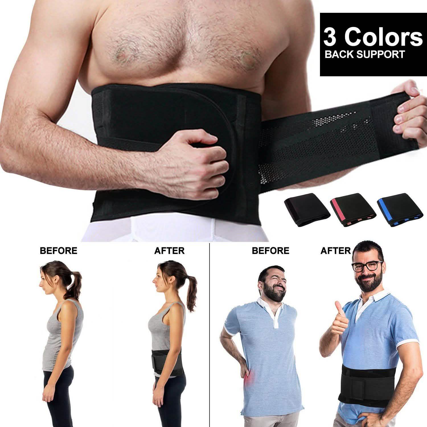 Ceinture de maintien lombaire unisexe