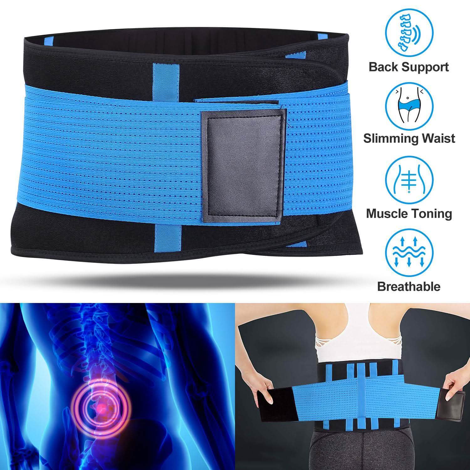 Ceinture de maintien lombaire unisexe