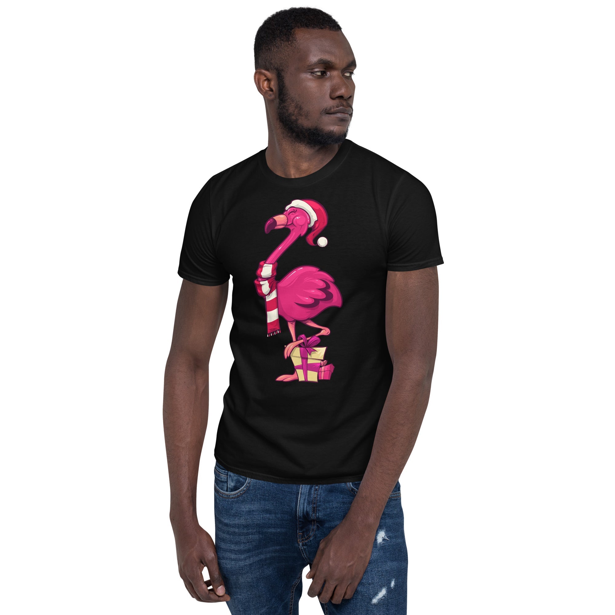 Original Le T-shirt de Noël populaire Flamant rose