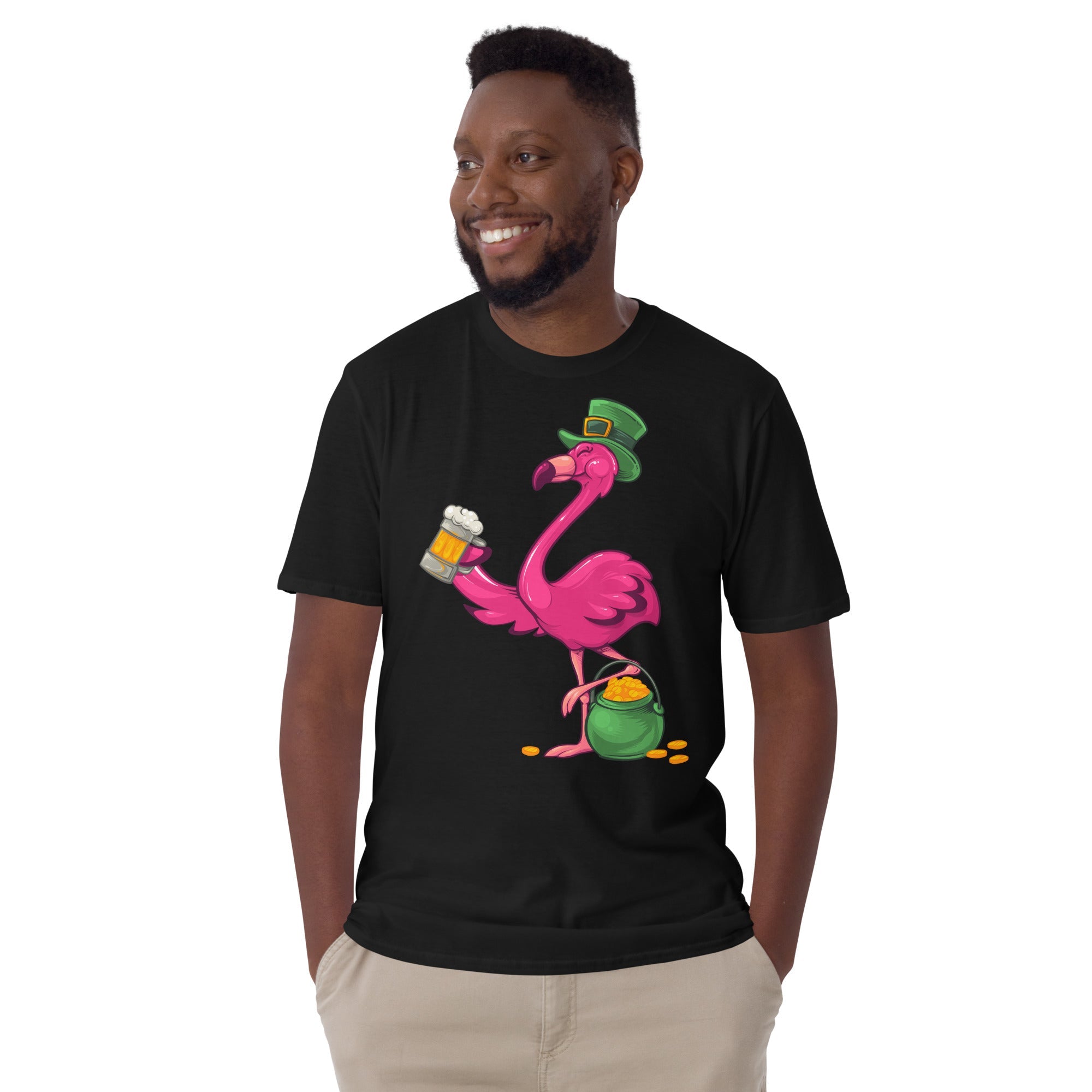 Original Le T-shirt populaire Flamingo de la Saint-Patrick