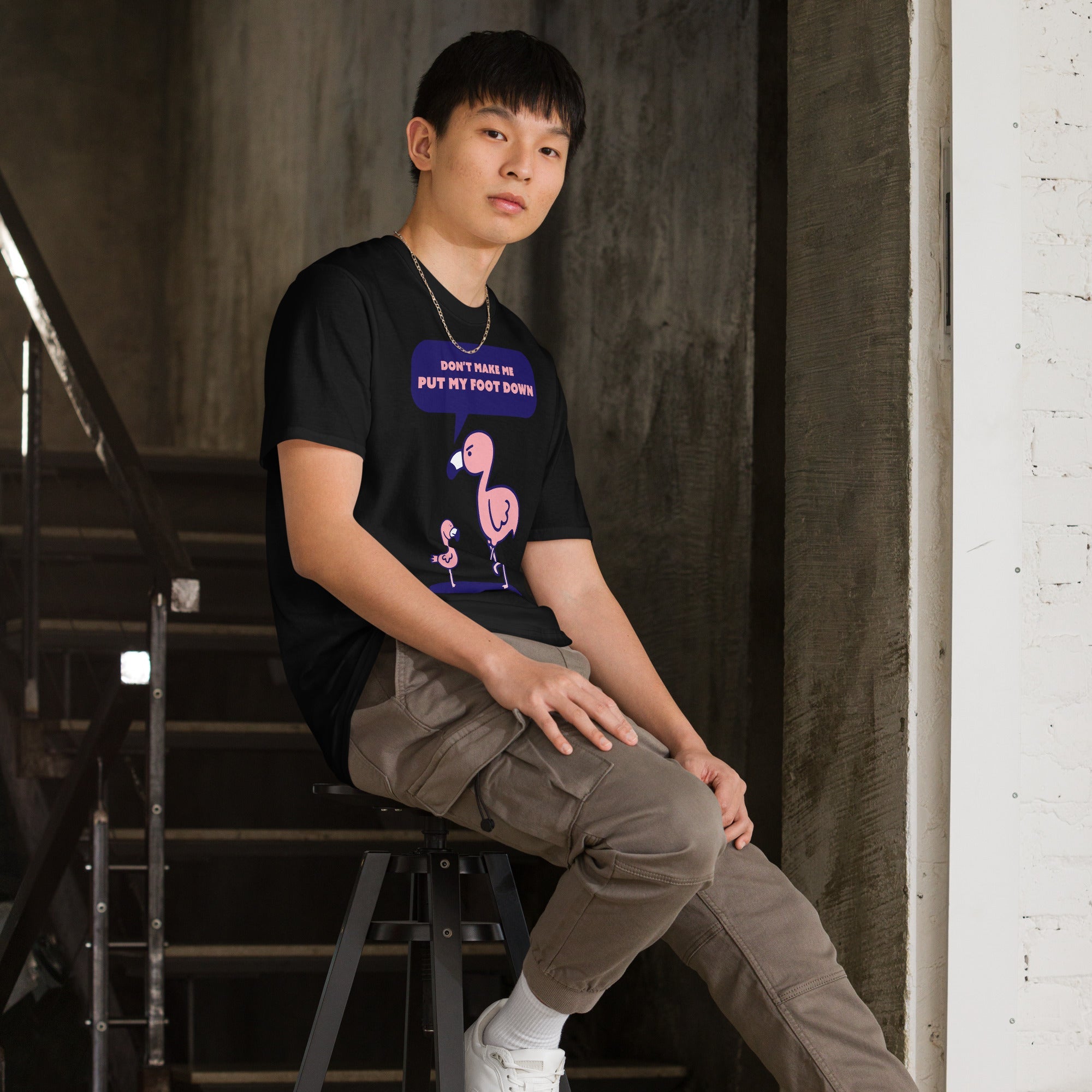 T-shirt "Ne me force pas à taper du pied"