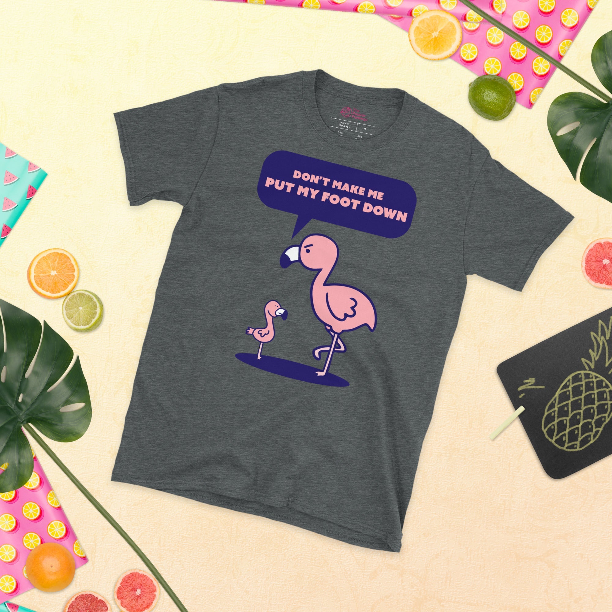 T-shirt "Ne me force pas à taper du pied"
