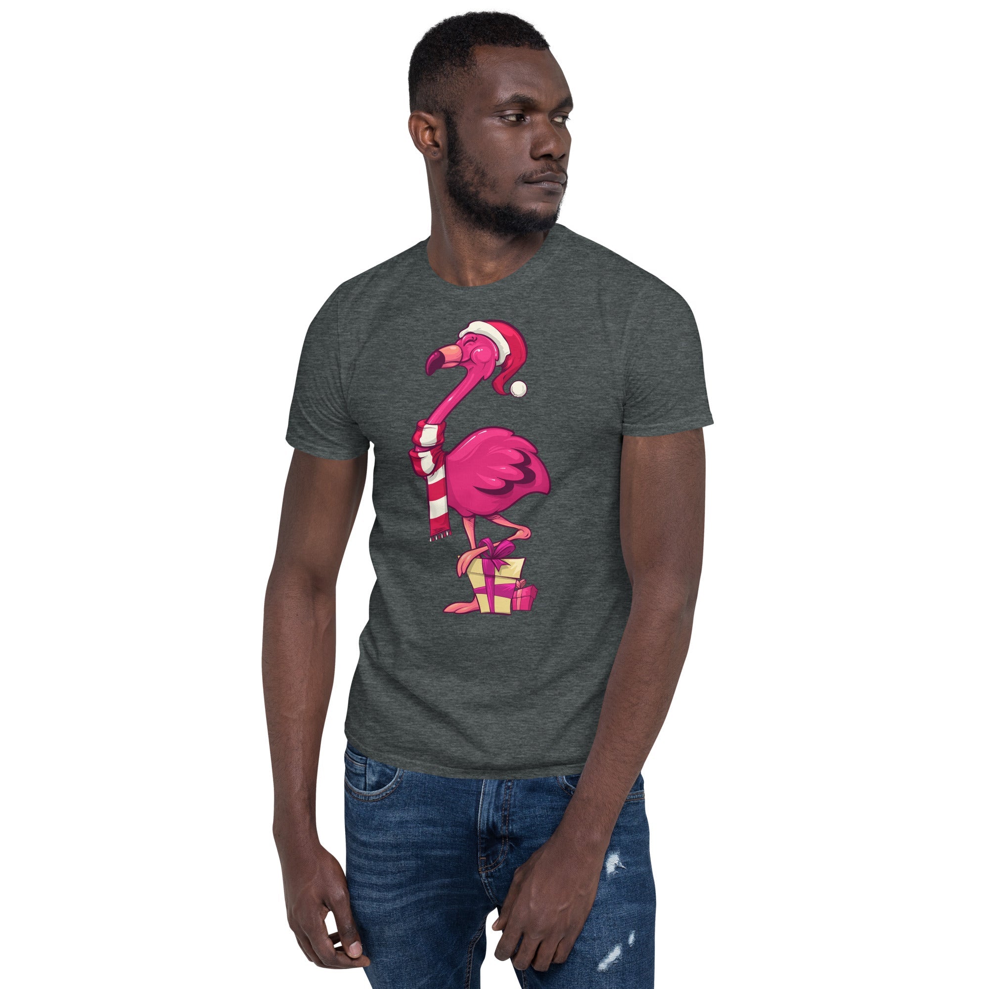 Original Le T-shirt de Noël populaire Flamant rose