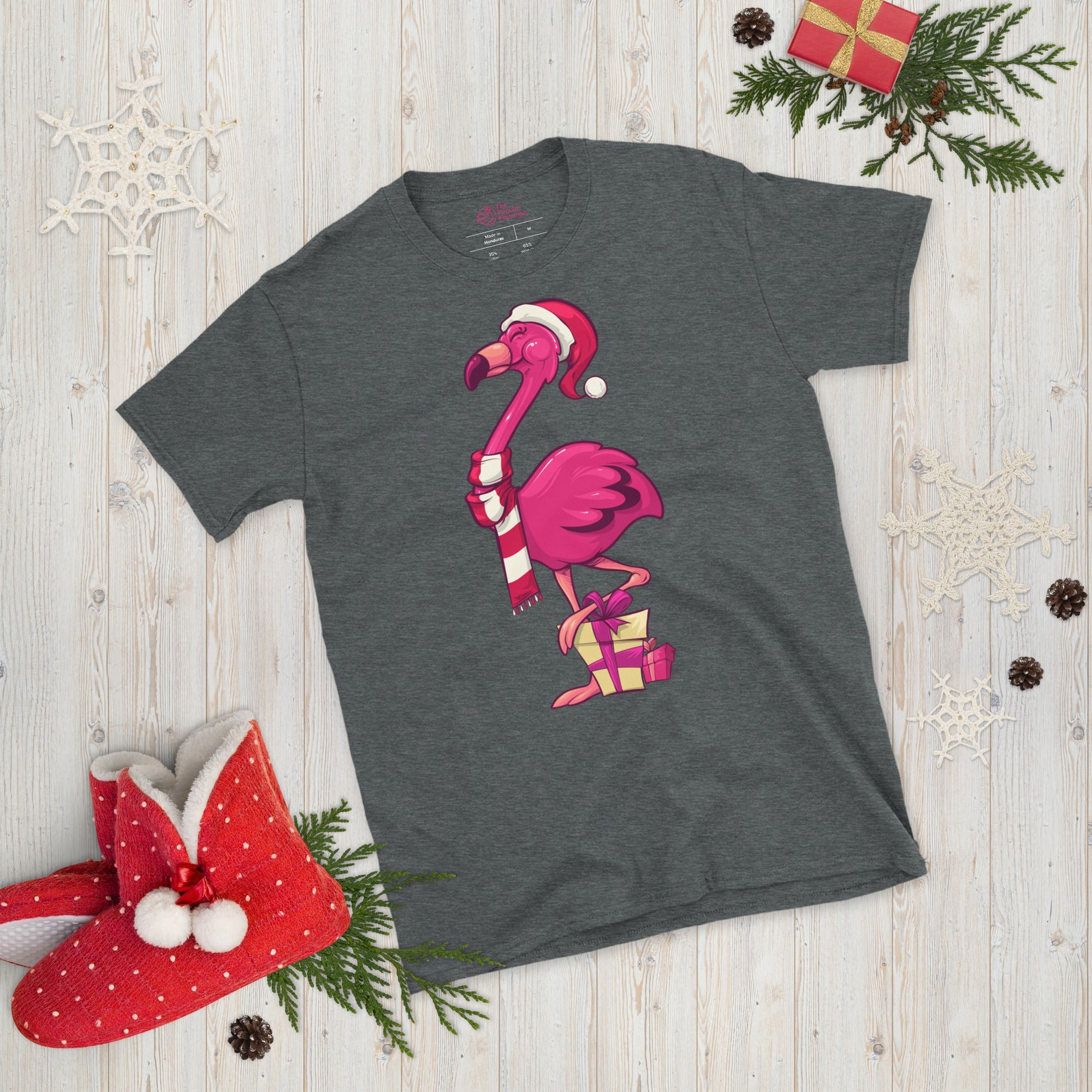 Original Le T-shirt de Noël populaire Flamant rose