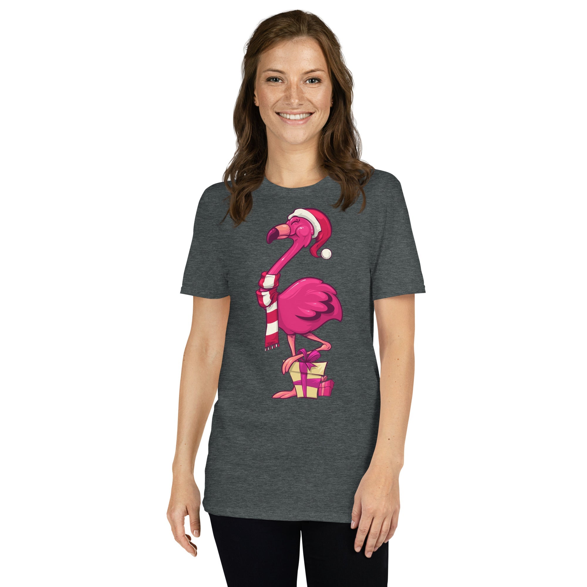 Original Le T-shirt de Noël populaire Flamant rose