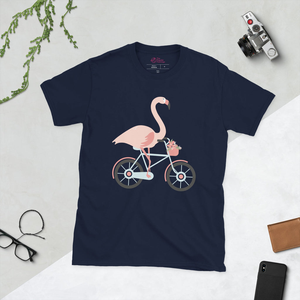 T-Shirt Vélo Flamant Rose