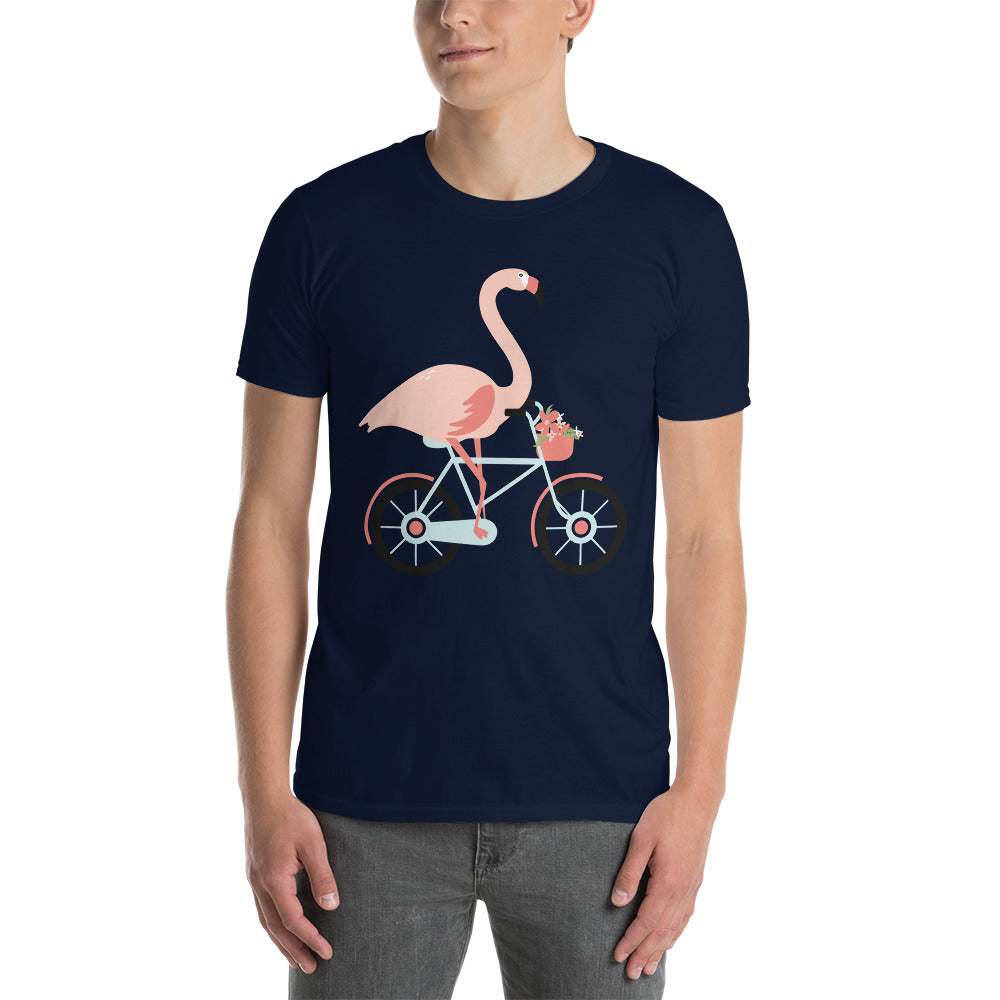 T-Shirt Vélo Flamant Rose