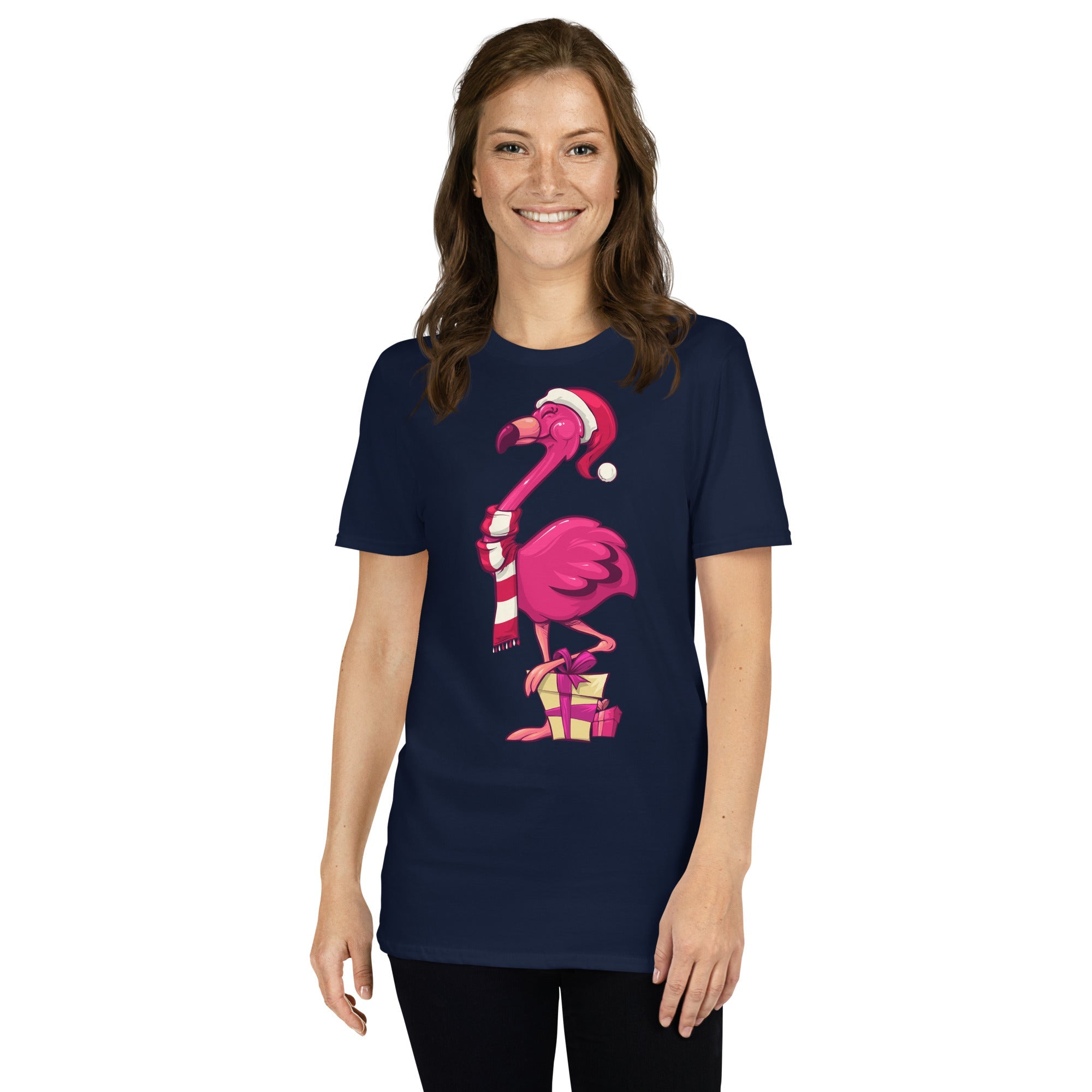 Original Le T-shirt de Noël populaire Flamant rose