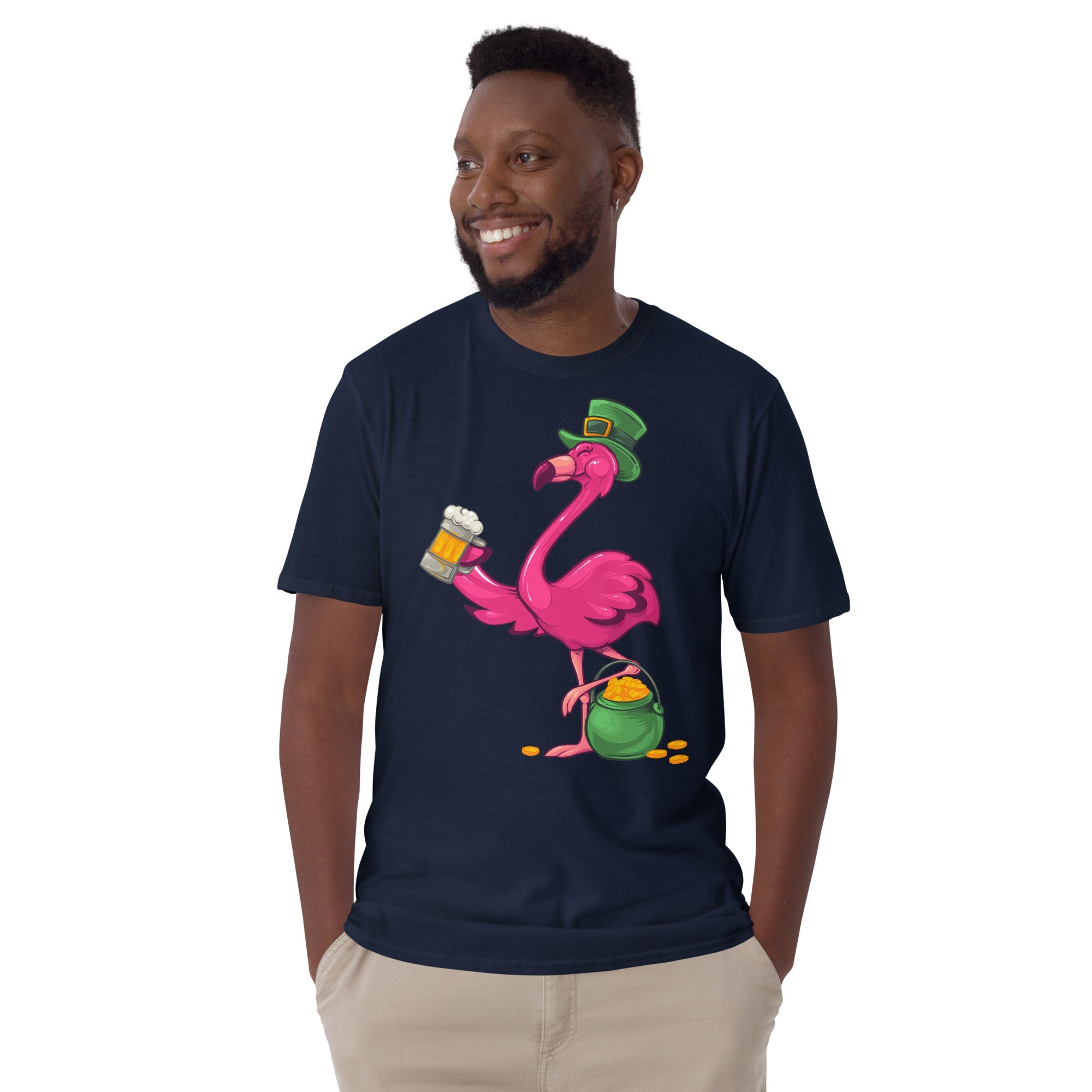 Original Le T-shirt populaire Flamingo de la Saint-Patrick