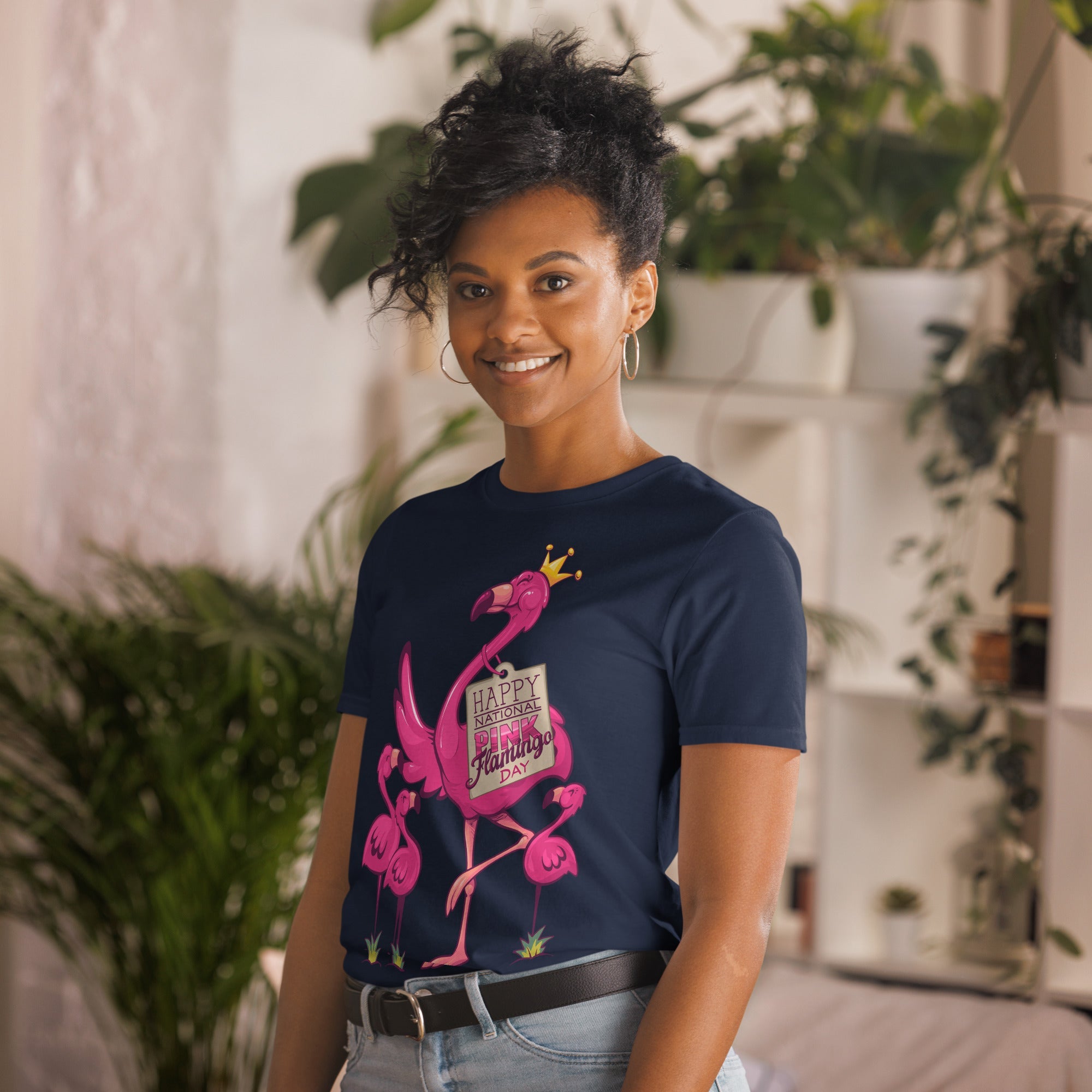 Original Le T-shirt Original Flamingo National Pink Flamingo Day