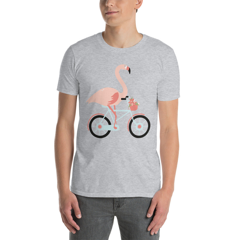 T-Shirt Vélo Flamant Rose