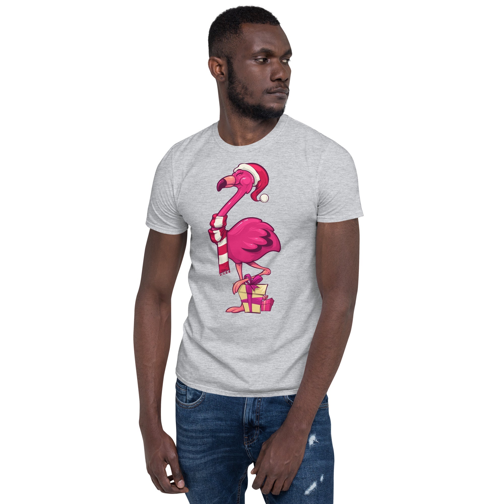 Original Le T-shirt de Noël populaire Flamant rose